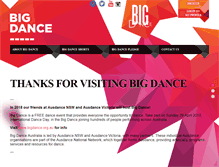Tablet Screenshot of bigdance.org.uk